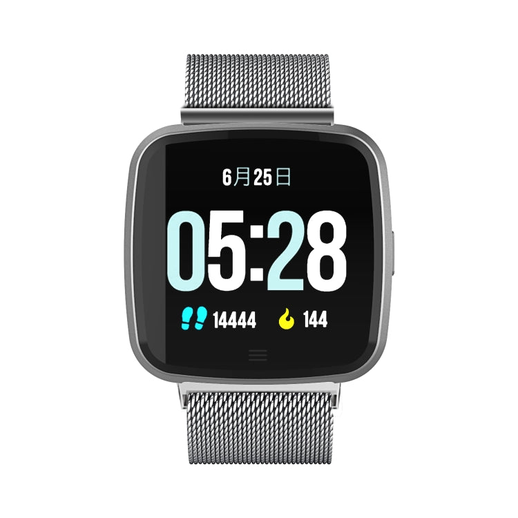DTNO.1 G12 1.3 inches OLED Color Screen Smart Bracelet IP67 Waterproof, Steel Watchband, Support Call Reminder /Heart Rate Monitoring /Sedentary Reminder /Multi-sport Mode